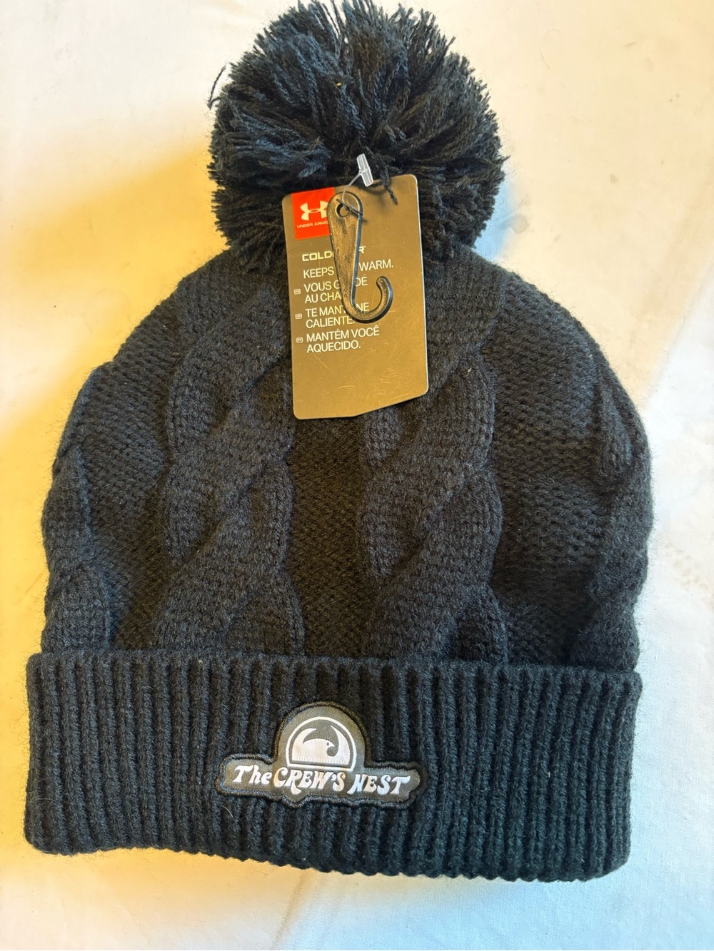 Under Armour Women’s Black Pom Beanie - The Crew's Nest